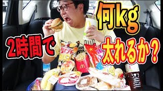 人は2時間でどれだけ太れるのか！？