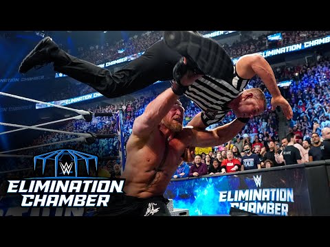 Brock Lesnar F-5s EVERYBODY!!!: WWE Elimination Chamber 2023 highlights