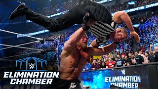 Brock Lesnar F-5s EVERYBODY!!!: WWE Elimination Chamber 2023 highlights