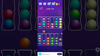 Ball Sort Level 274   Puzzle Color Sort Tatem Games Inc. All levels, #ballsortpuzzle
