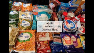 April Walmart Monthly Grocery Haul \& Meal Plan