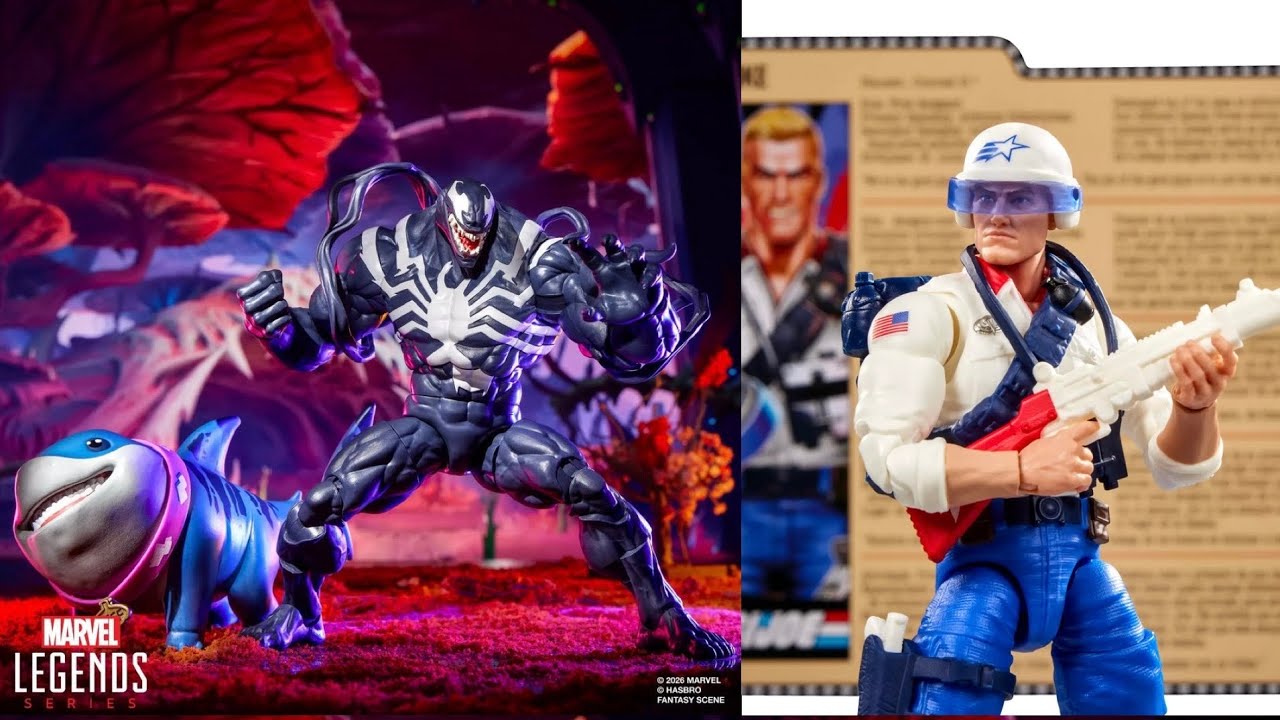 New Marvel Legends Venom Jeff Land Shark, Gijoe Duke exclusive