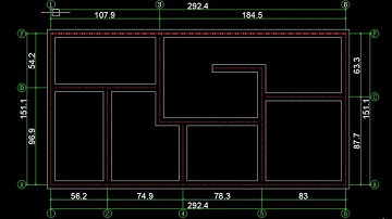 How to draw grid lines and grids in house plan by YQArch | Quick grids and grid lines