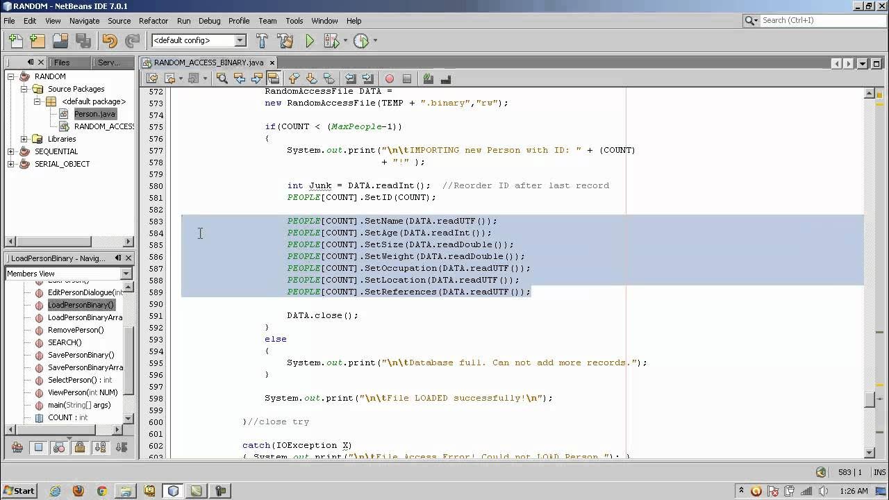 Java File Access - 3 of 5 - Random Access Files - YouTube
