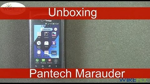 Pantech Marauder for Verizon Wireless Smartphone Unboxing Review