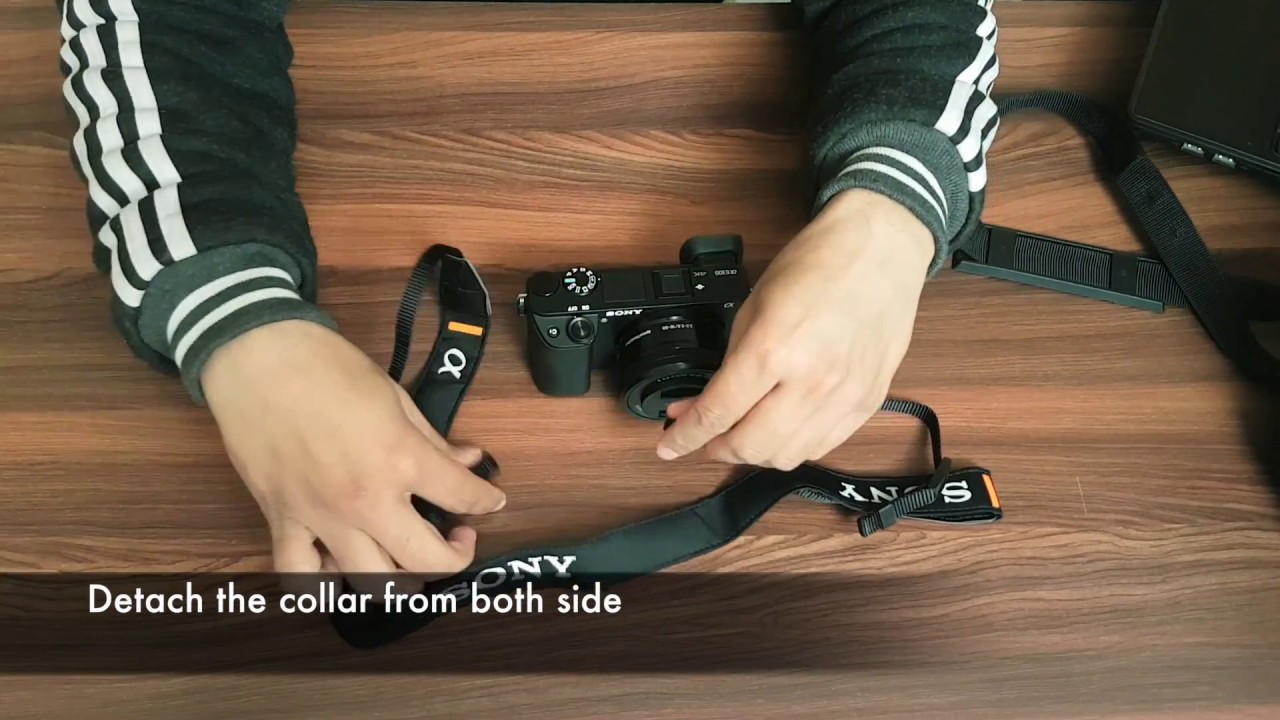 How To Attach Shoulder Strap Sony Alpha A1 | A9 | A7Riii | A7Iii A6500 |  A6400 | A6300 | A6000 - Youtube