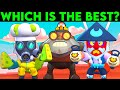 Brawl stars all dynamike skins comparison  robo mike vs moldy mike vs coach mike vs spicy mike