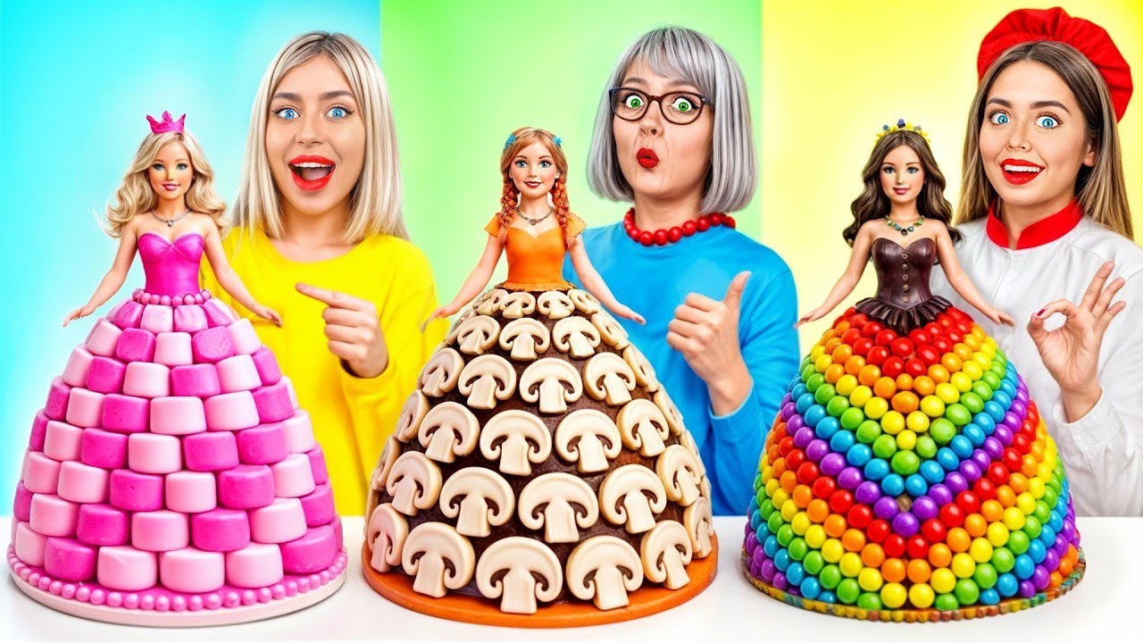 Desafio Culinário: Eu vs. Vovó vs. Chef | Decoração de Bolos e Ideias Malucas por RATATA POWER