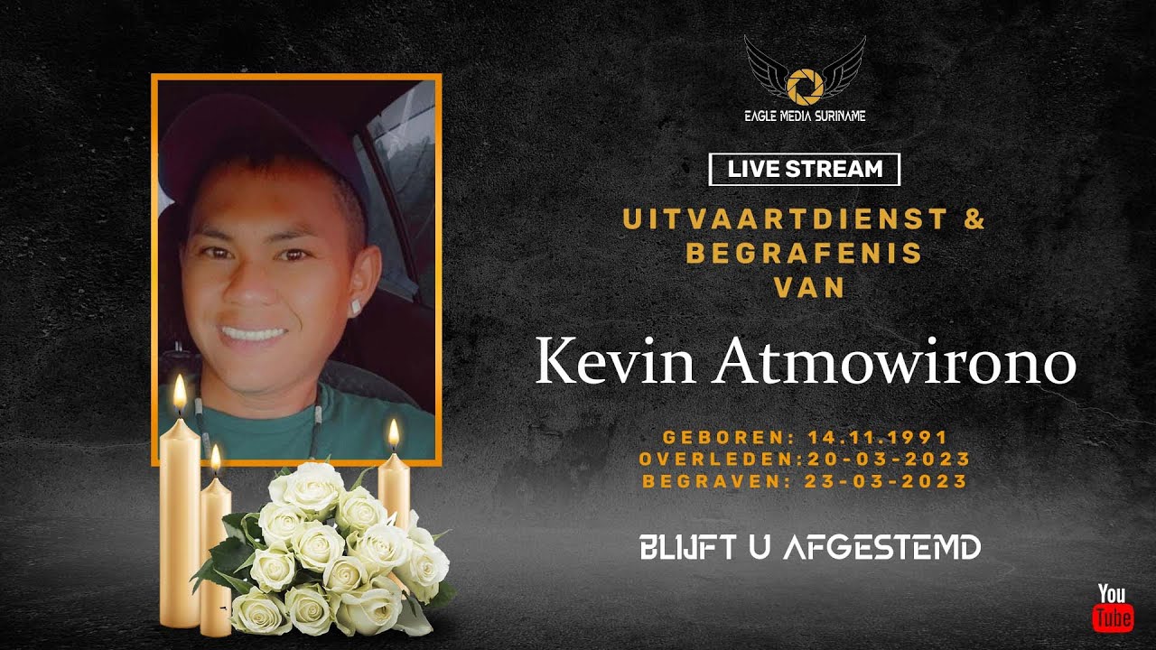 🔴 𝕃𝕚𝕧𝕖 |  Uitvaartdienst & Begrafenis van Kevin Atmowirono 23.03.2023