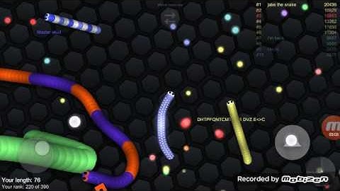 Slither.io first time playing im a noob!