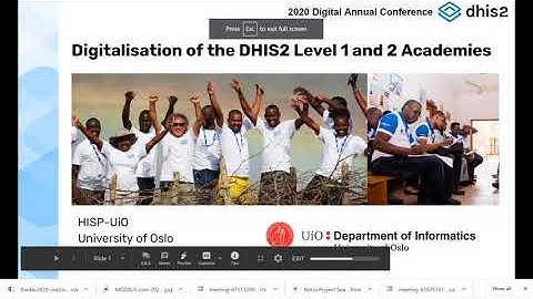 DHIS2 Annual Conference 2020: Digital Academies & Trainings
