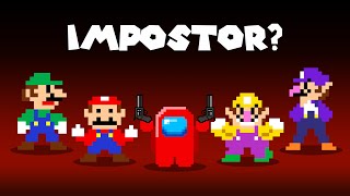 Among Us With Super Mario Bros Character Who Is The Impostor? Adn Mario Game