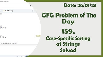 Case-specific Sorting of Strings || C++ || GFG Daily Problem