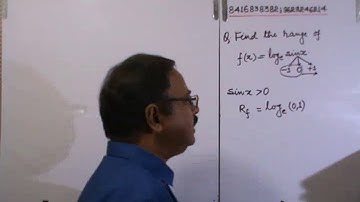7. Domain & Range of Exponential &  & Logarithmic Functions Class-II/IIT/AIEEE.