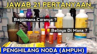 Penghilang Noda Pada pakaian Putih &  Berwarna Tips Laundry Sederhana