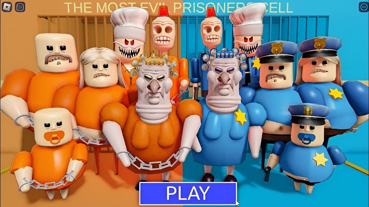 PRISONERS VS POLICE PRISON RUN OBBY ROBLOX - YouTube