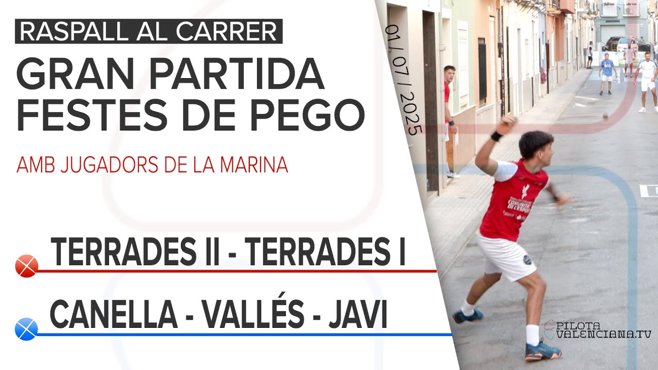 ⚾️ PILOTA AL CARRER 🏆GRAN PARTIDA FESTES DE PEGO