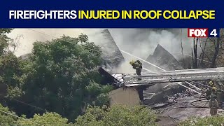 Fort Worth firefighters injured in roof collapse