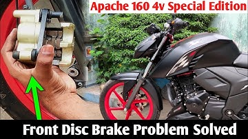 Front Disc Brake Jam  Problem Solved ! Apache 1604v Special Edition/ Disc Brake Jam kiu hoti hay?