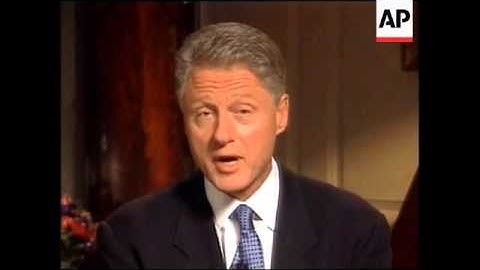 Clinton addresses American public