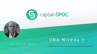 Teaser SPOC : VBA niveau 1