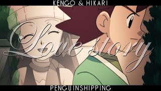 Kengo & Hikari「Love Story」Penguinshipping【AMV】