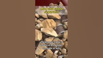 Mud and stone separator, hard rock and soft mud are separated in seconds! High-efficienc