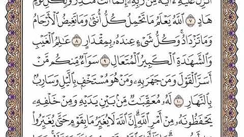 سورة الرعد الشيخ ياسر الدوسري صفحة ٢٥٠