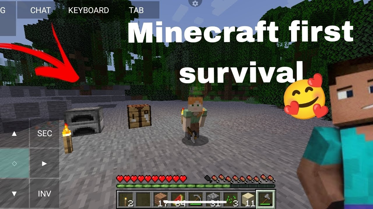 Minecraft in survival mode! FIRST Episode 1 - YouTube