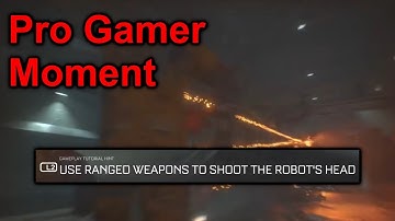 The Callisto Protocol: Use ranged weapons to shoot robot heads