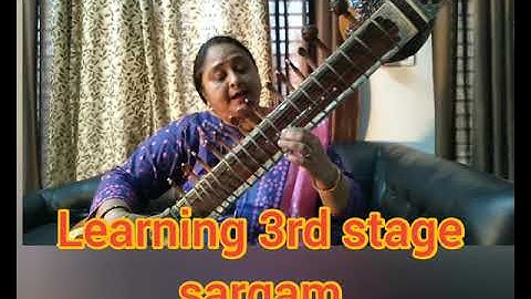 learning sargam 3rd stage on sitar🎼🎼🎵🎵🎶