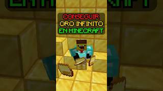 COMO CONSEGUIR ORO INFINITO EN MINECRAFT *FÁCIL*  #minecraft 💀😱
