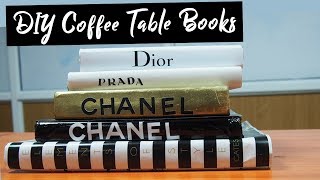 Dollar Tree DIY: DESIGNER BOOKS (CHANEL, LOUIS VUITTON, VERSACE