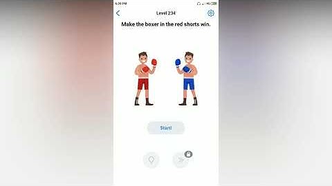 Easy Game - Make the boxer in the red shorts win - Level 234 solution