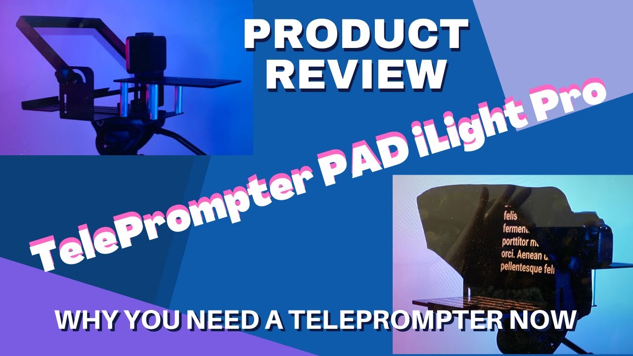 Review and Setup TeleprompterPAD iLight Pro Why YOU need a