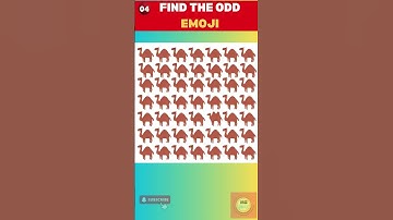 Can You Find The Odd One Out in JUST 1 Minutes? #9  #msquiz #oddoneout #emojichallenge