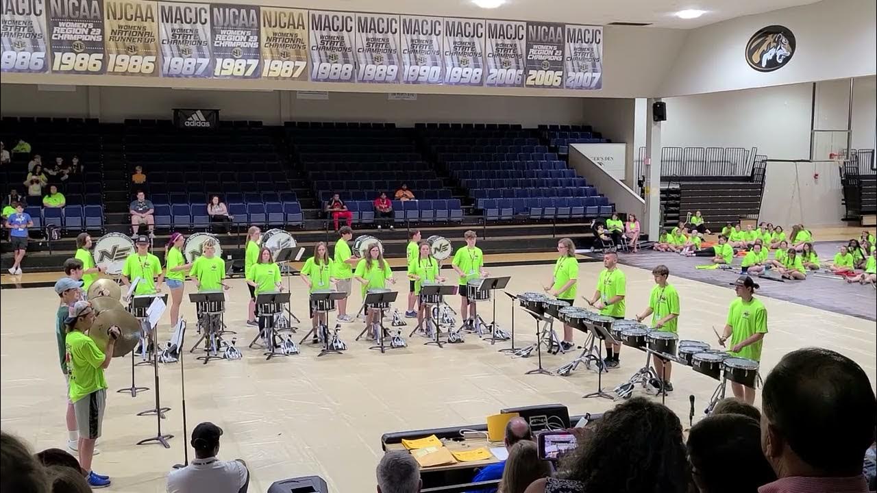NEMCC Band Camp 2022 Marching Percussion Exhibition YouTube
