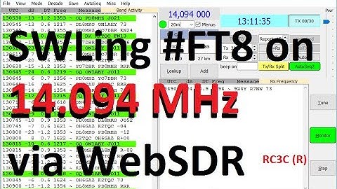 #SWLing #FT8 on 14.094 MHz !!! via #WebSDR using JTDX