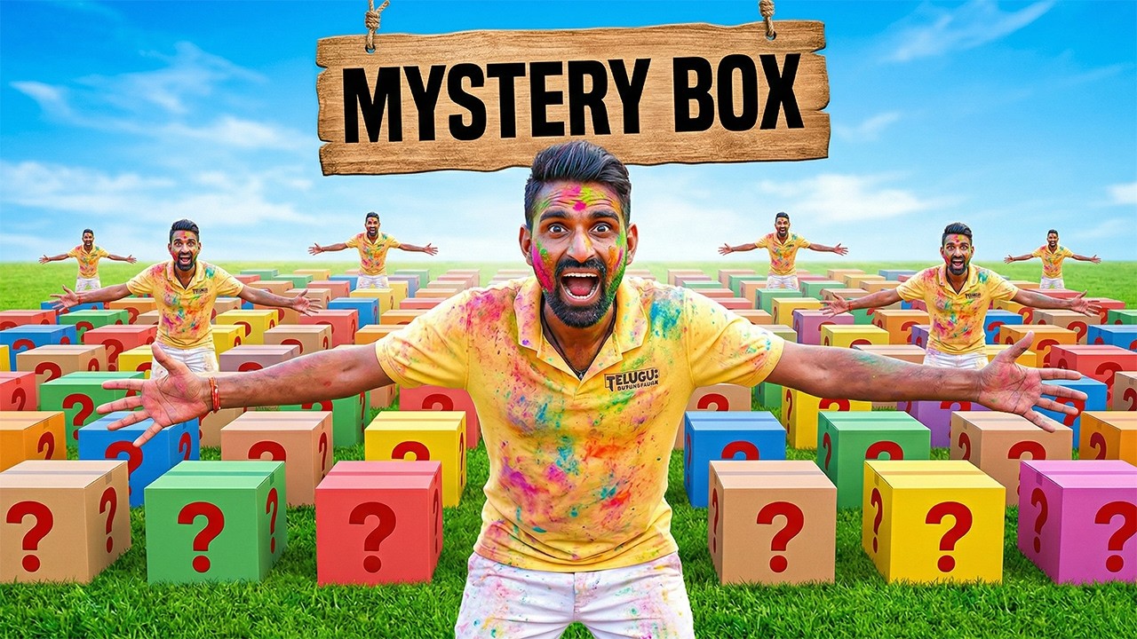 Opening 20 Holi Mystery boxes - Secret Mystery Boxes ? 🤑 Telugu Adventures