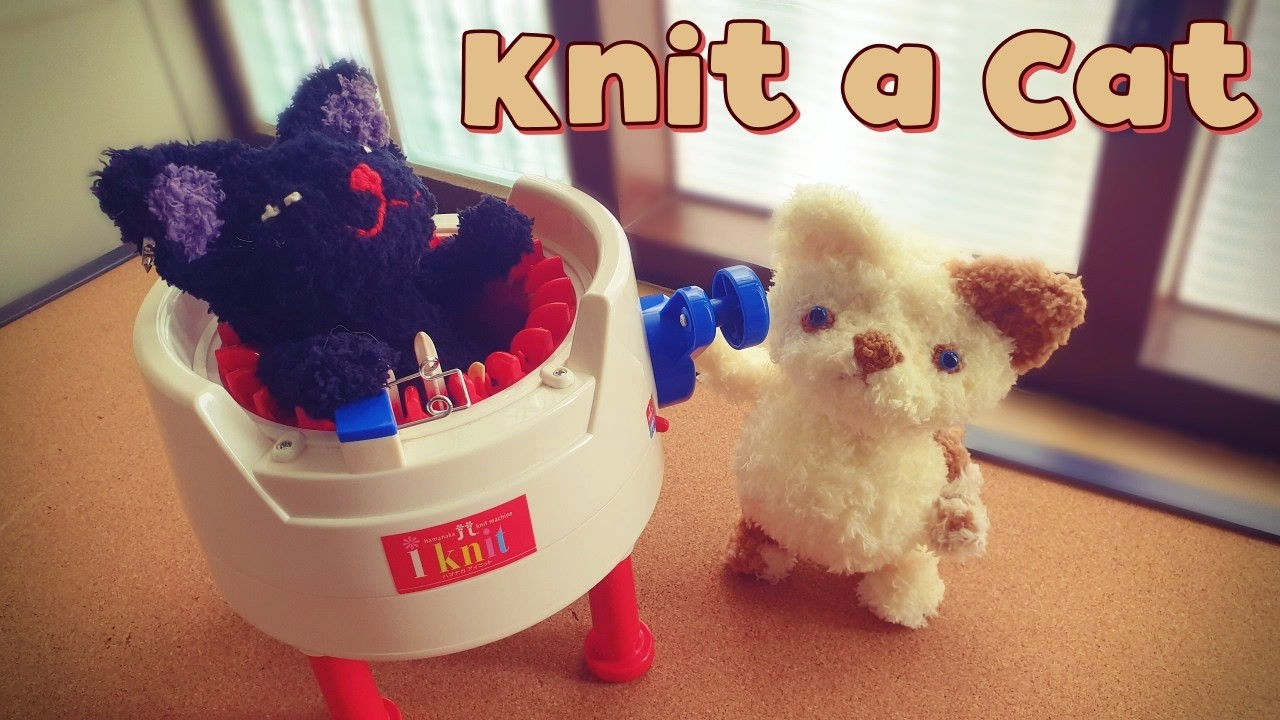 How to Cat Plushies on a  22 Pin Knitting Machine