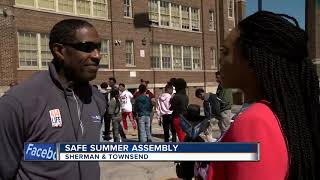 School assembly promotes safety as summer nears