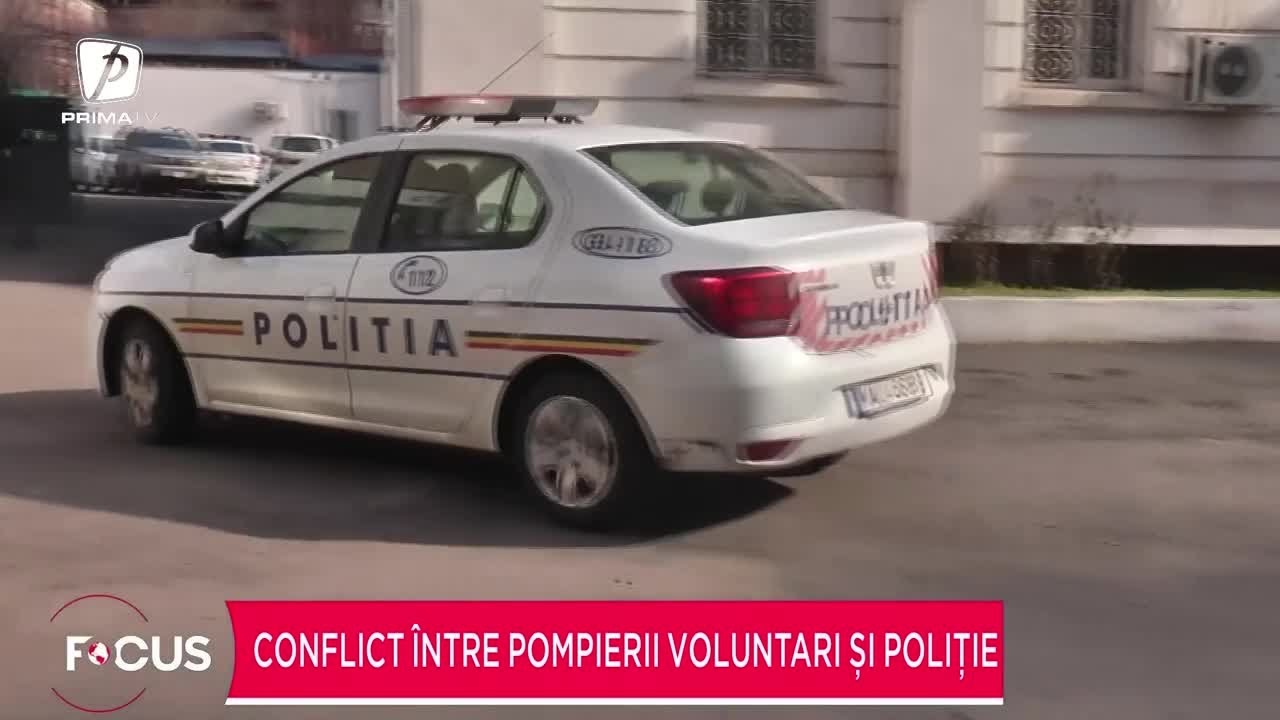 Conflict între pompierii voluntari și poliție