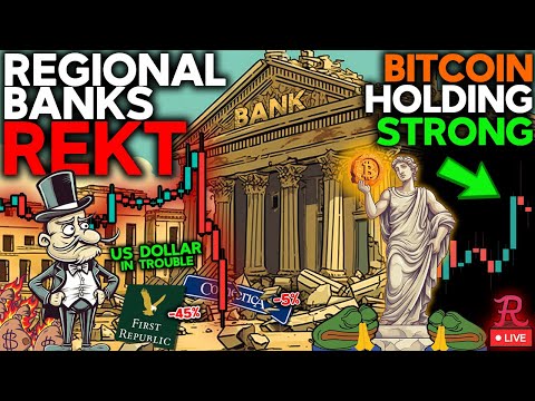 Bitcoin LIVE : BANK COLLAPSE OCCURING! FRC DOWN 50%
