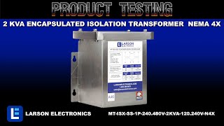 2 kVA Encapsulated Isolation Transformer - 240/480V Primary - 120/240V Secondary - NEMA 4X