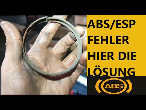 ESP ABS DSC Fehlermeldung Drehzahlsensor ABS Ring Magnetring Failure fixed