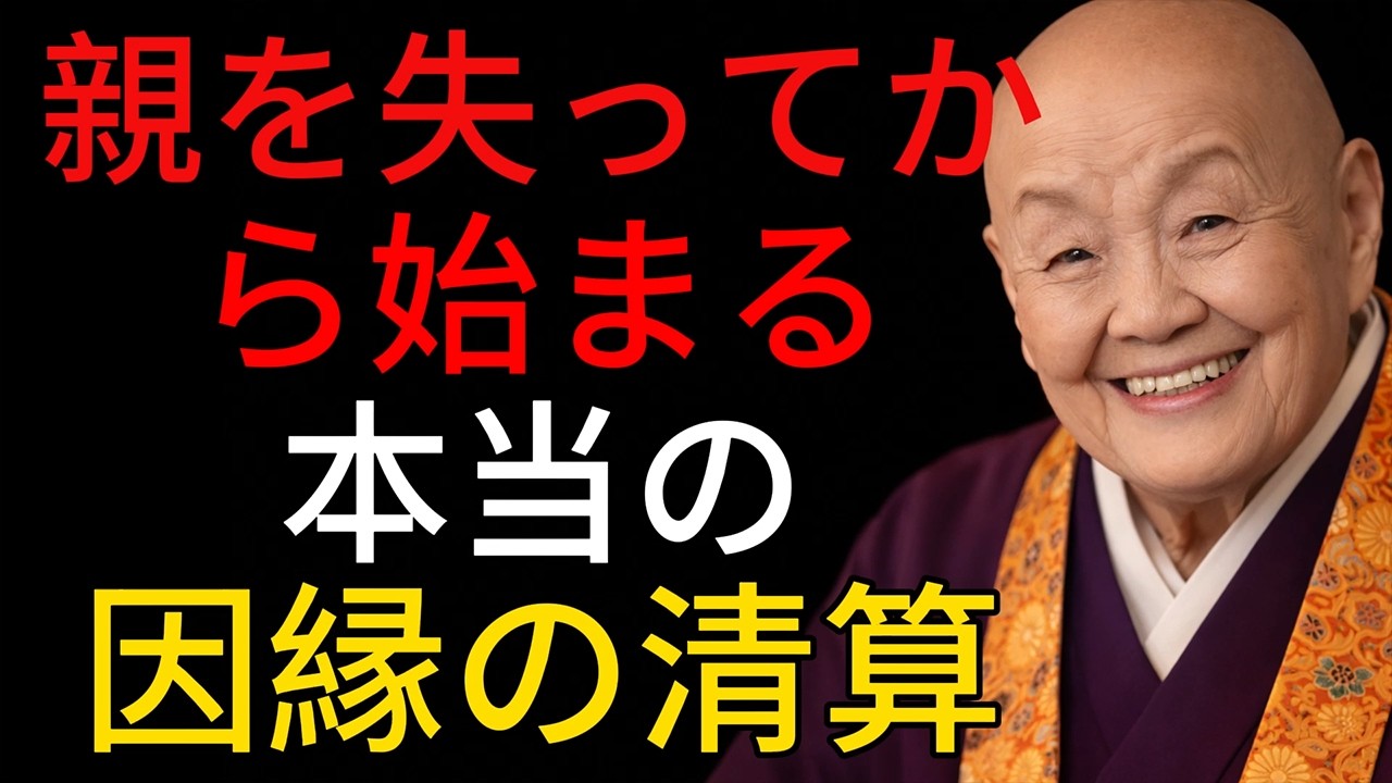 【警告】親を失ってから始まる、本当の因縁整理 ｜賢明な人間関係の知恵｜人生｜名言｜心｜幸福