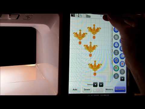 Baby Lock Destiny 2 Color Sort Border functiong, Copy function