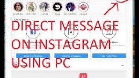 How to do direct message on instagram (PC)