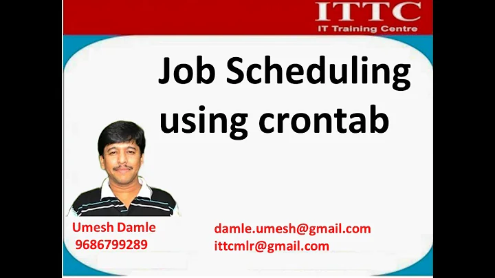 cron for task schedule in RHEL
