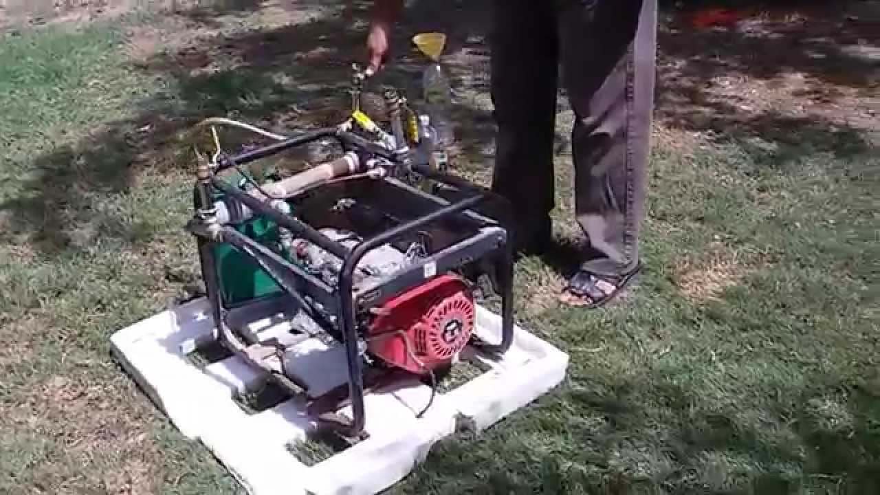 تشغيل محرك المولد بالماء والبنزين باستخدام البلازما من قبل المهندس صلاح الدين جبر